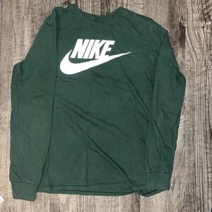 Green Nike Long Sleeve Tee